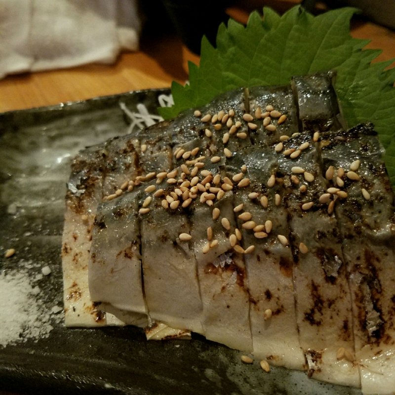 シメサバの炙り(炙るチェリチェリ)