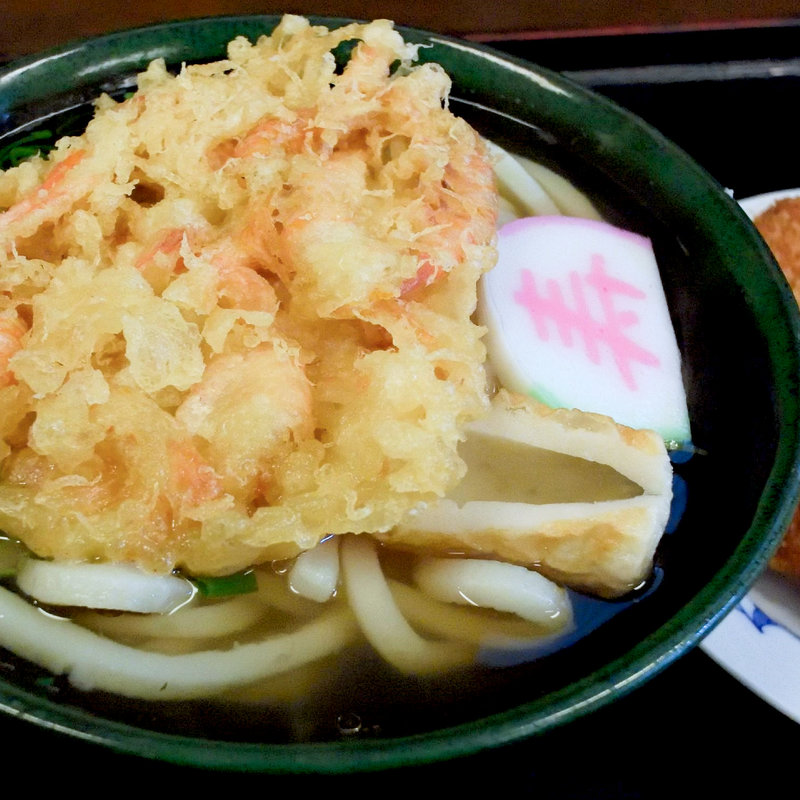 かけ+芝えびのかき揚げ(つるや郷東店 )