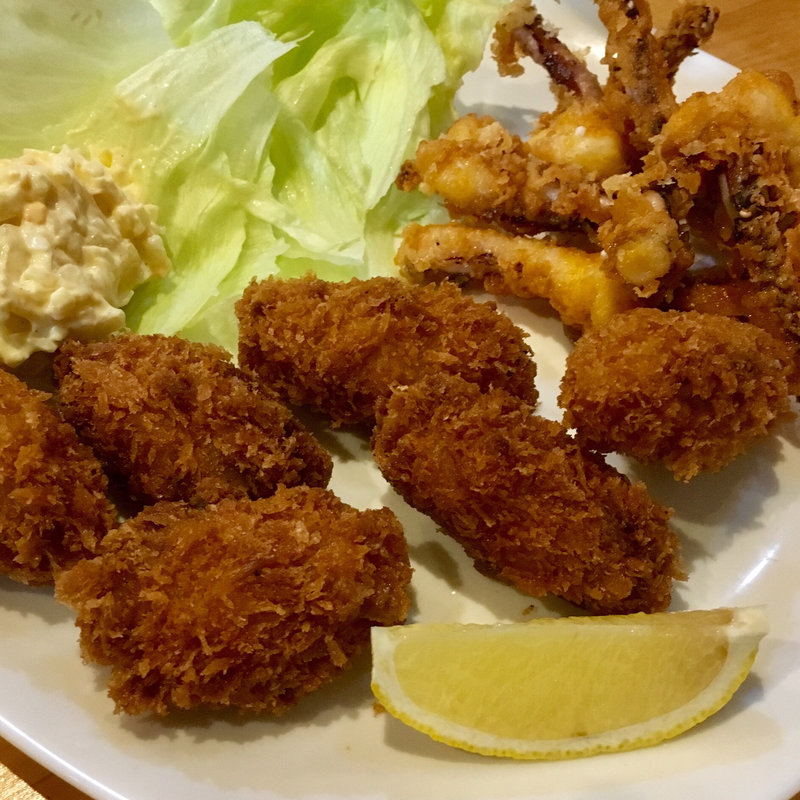 牡蠣とげそのフライ(あいちゃん)