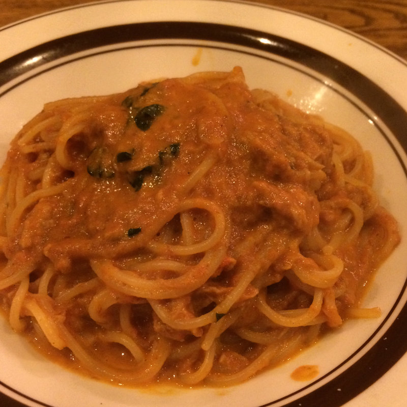 渡り蟹のトマトクリームスパゲティ(Torattoria 2colori(トラットリア ドゥエ・コローリ))