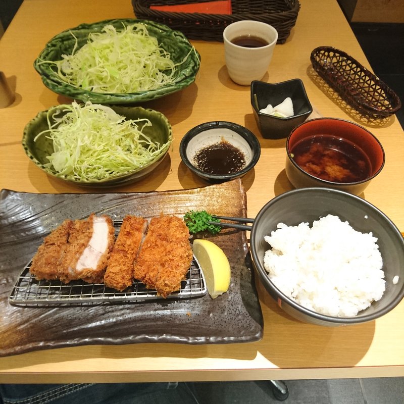 ひれかつ定食(恵比寿かつ彩店)