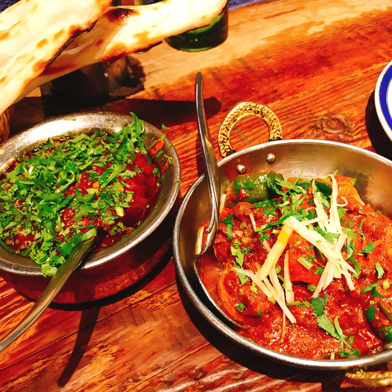 パクチーとラムのカレー(ダバインディア （Dhaba India）)