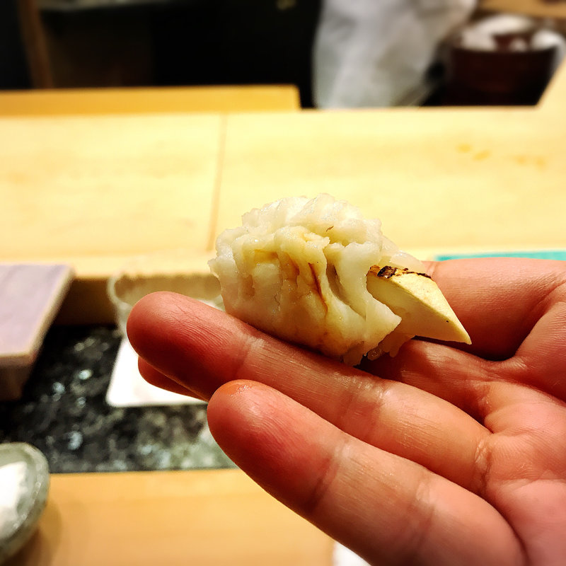 鱧と松茸(初音鮨)