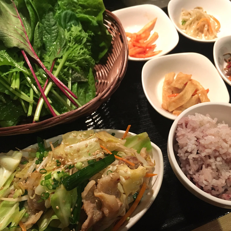 生姜焼きサンパ定食(やさい村大地 赤坂田町通り店 )