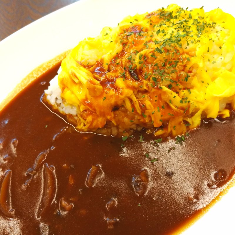 オムハヤシライス(カフェ ノータノーヴァ)