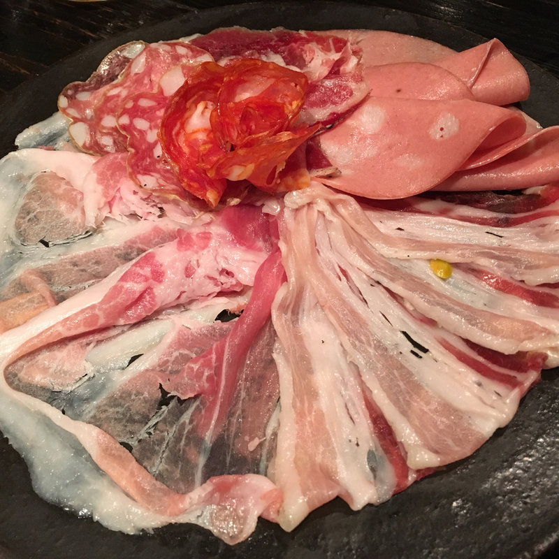 擦りたてハムとサラミの６種盛り合わせ(ピッツェリア カンテラ （PIZZERIA CANTERA）)