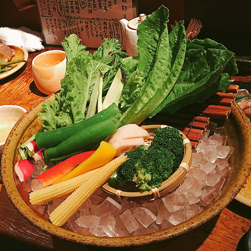 魚籠流 和風バーニャカウダ(魚籠 （びく）)