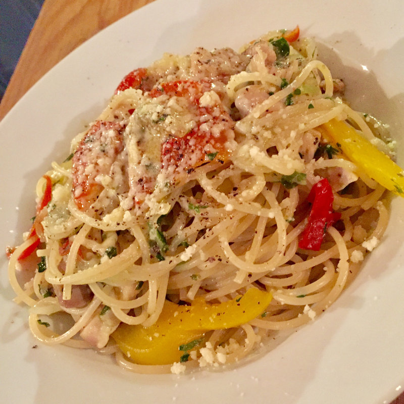 鶏のインボルティーニのパスタ(リロイズ)