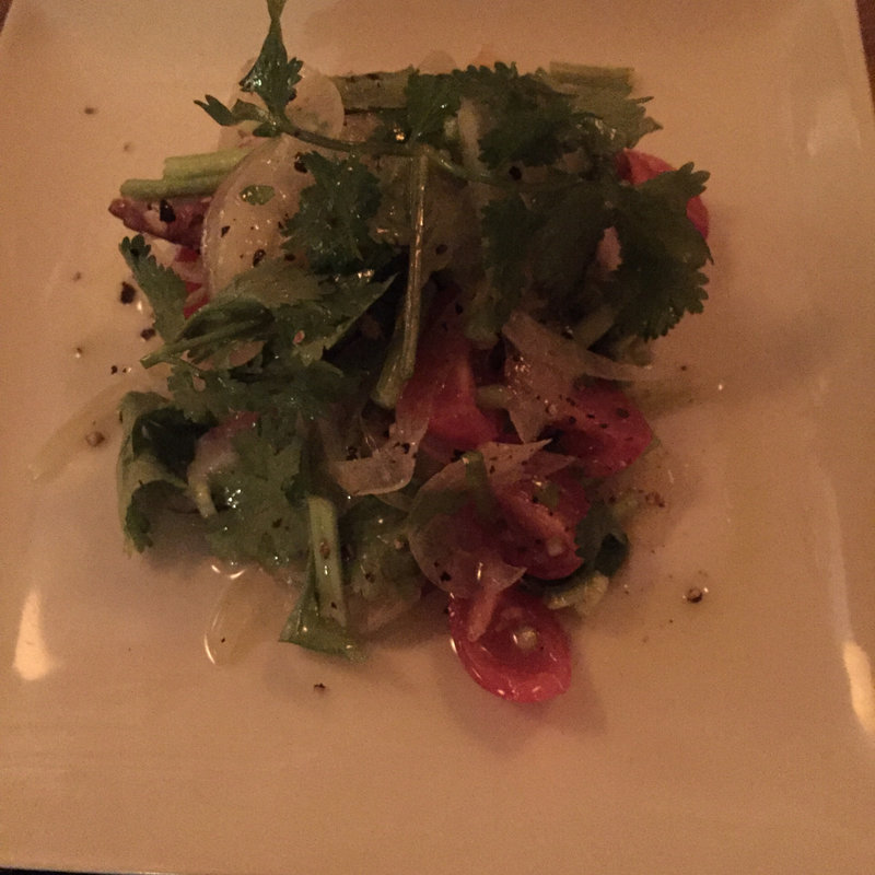 たことパクチーのマリネ(cafebar LOCO)