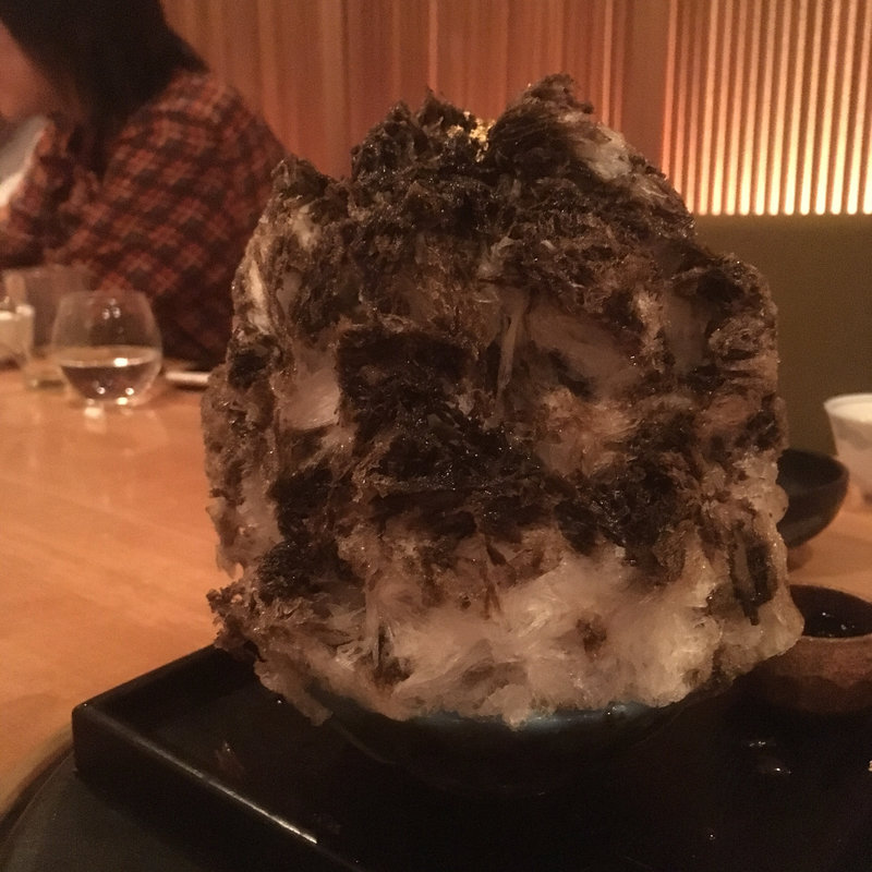 ほうじ茶のかき氷(よろにく)