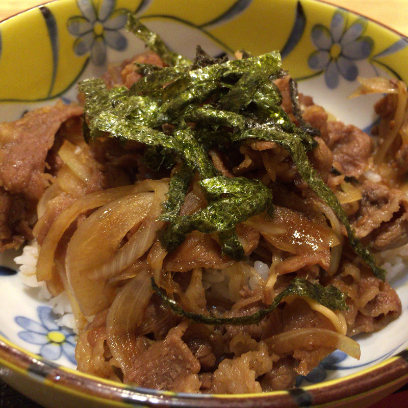 牛めし(そば喜邐 山く （ソバキリ サンク）)