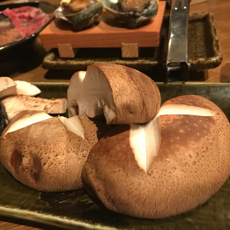 肉厚しいたけの炙り(寿司ろばた 八條)