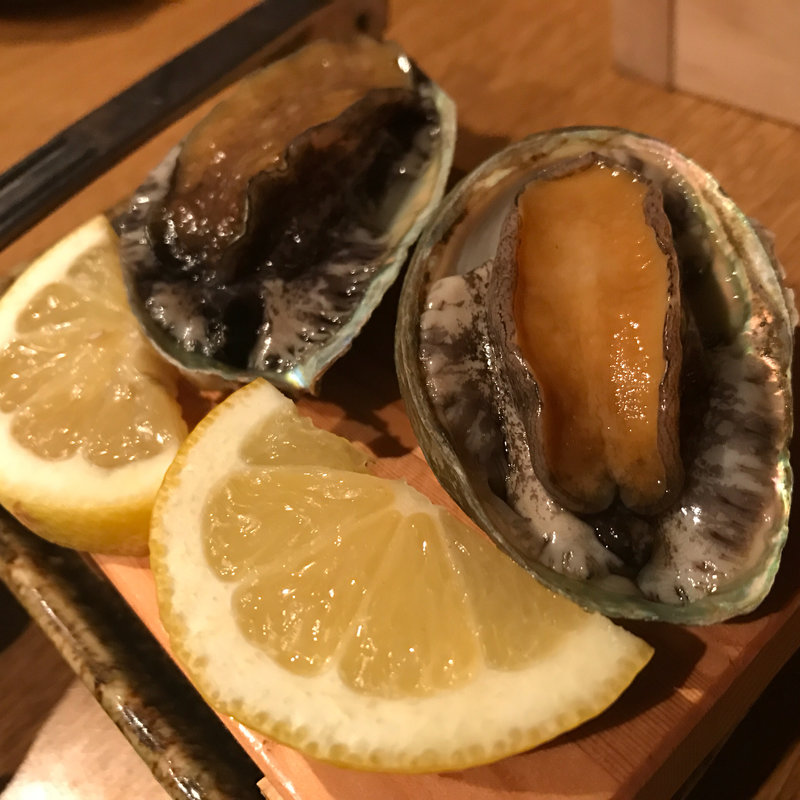 姫アワビの踊り焼き（2個）(寿司ろばた 八條)