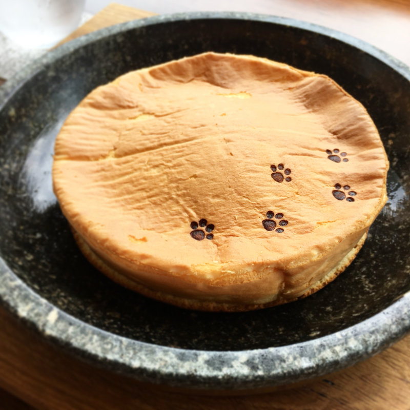 石焼パンケーキ(石焼Cafe&Cat 蔵之助のしっぽ)