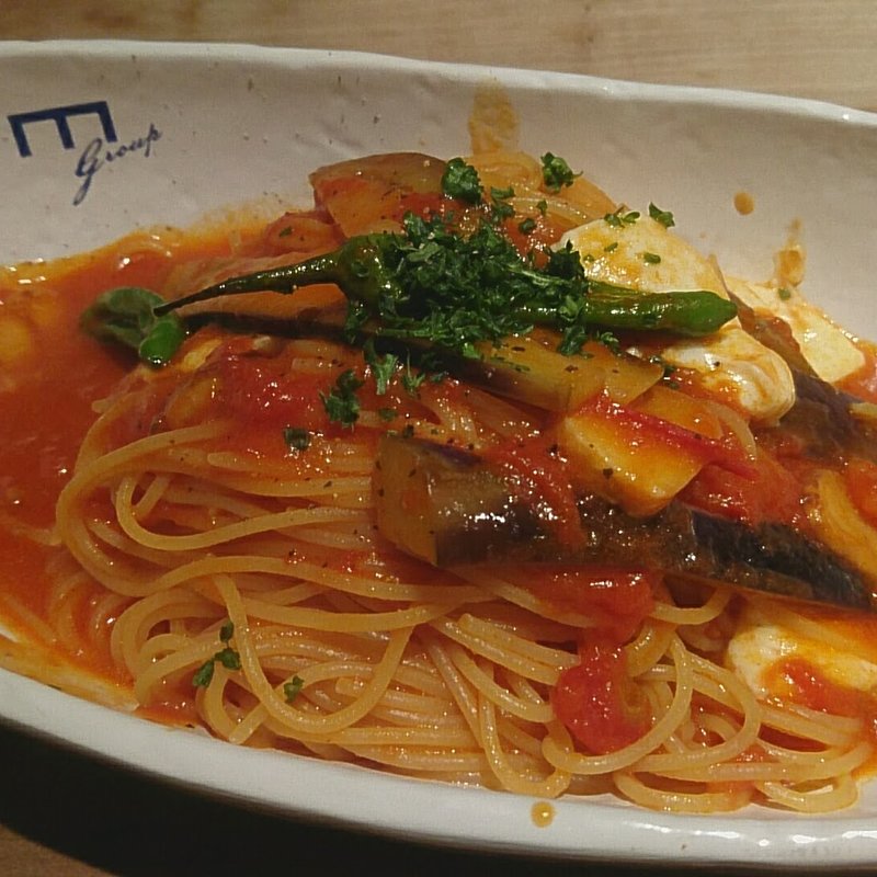 モッツァレラチーズと茄子のトマトソース(ワンルームカフェ （one room cafe）)