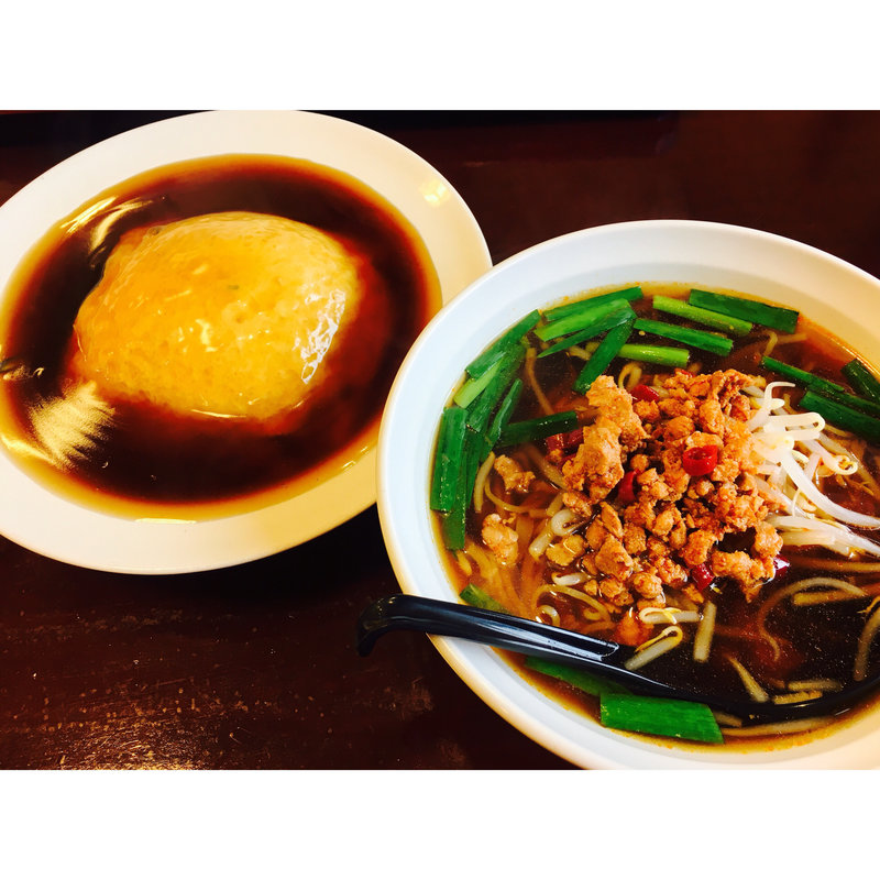 ラーメンセット (台湾ラーメン、天津飯(金源)