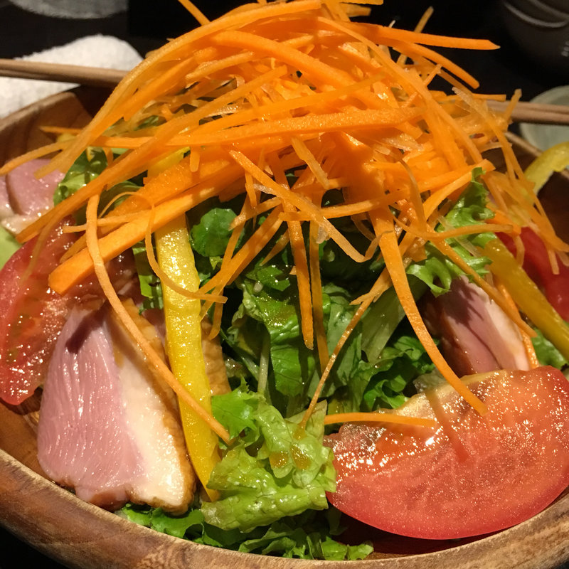 生ハムとロメインレタスのシーザーサラダ(龍馬街道 品川)