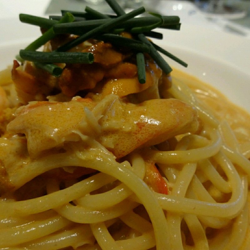 オマール海老とズワイ蟹、ウニのスパゲッティ(SATSUKI  （サツキ【旧店名】アゼリア）)