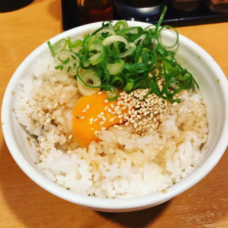 奥久慈鶏の卵かけ御飯(らーめん銀杏 )