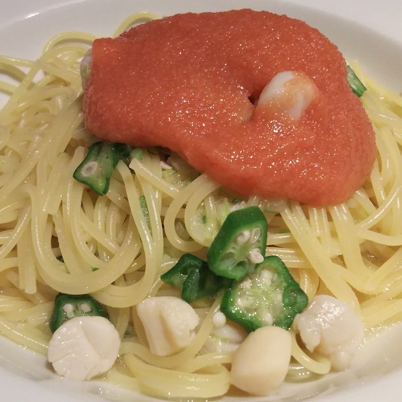 オクラと小柱の和風明太ソース(ゆであげパスタ＆焼き上げピザ ラパウザ 川崎モアーズ店)