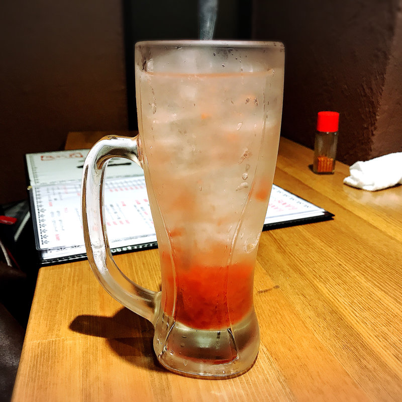 梅干しサワー(もつ焼き勝利はなれ)