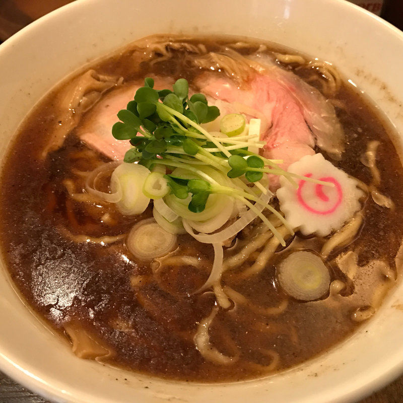 秋刀魚ニボ中華そば(フスマにかけろ 中崎壱丁 （麩）)