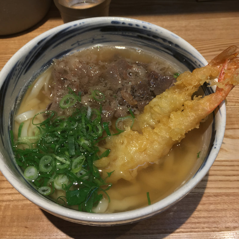 えび肉うどん(えびすやうどん 博多住吉店)
