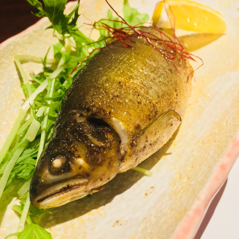 自家製!！子持ちアユのオイルサーディン(六ヶ城)