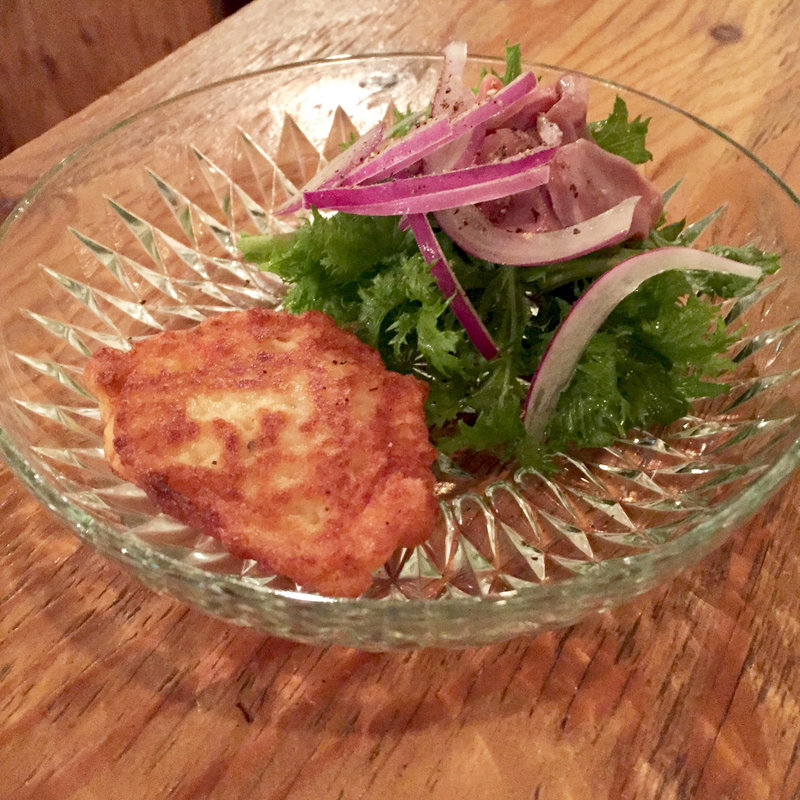 海老しんじょうと砂肝のコンフィ(リロイズ)