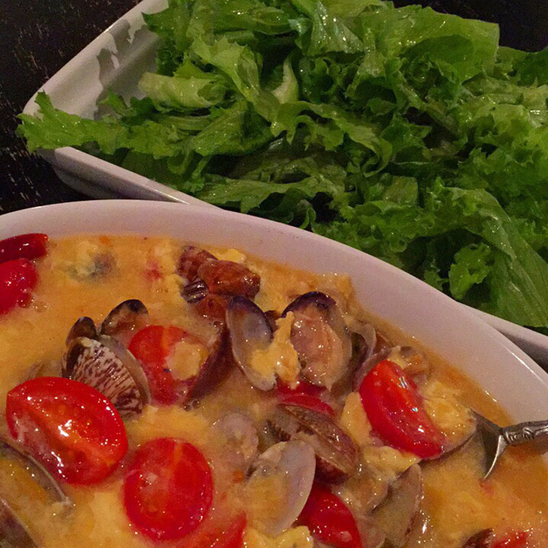 あさりとトマトの卵とじ(リロイズ)