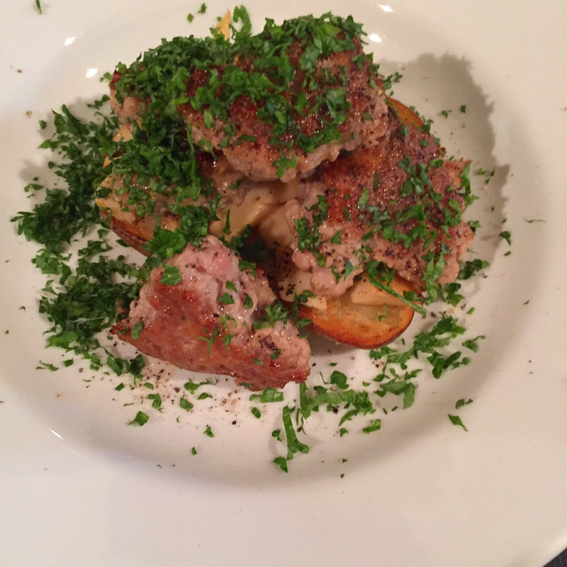 自家製ソーセージとポテトのロースト(リロイズ)