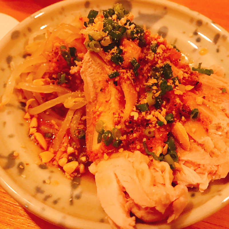 むし鶏の四川風ソース添え(アンドビール)