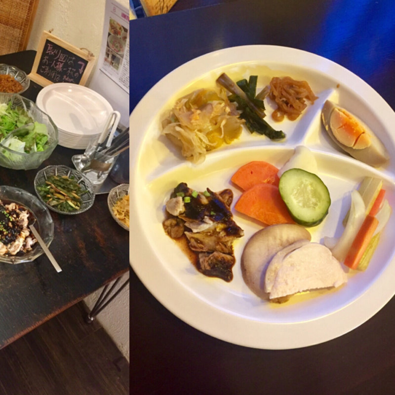 ランチセットの惣菜(テディアンドダディ )