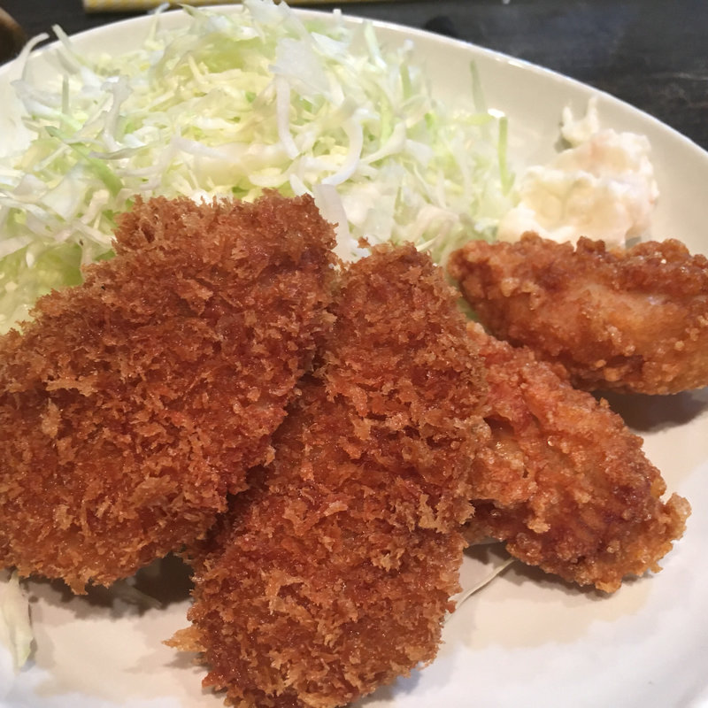 ひれかつ&からあげ定食(さくとん)