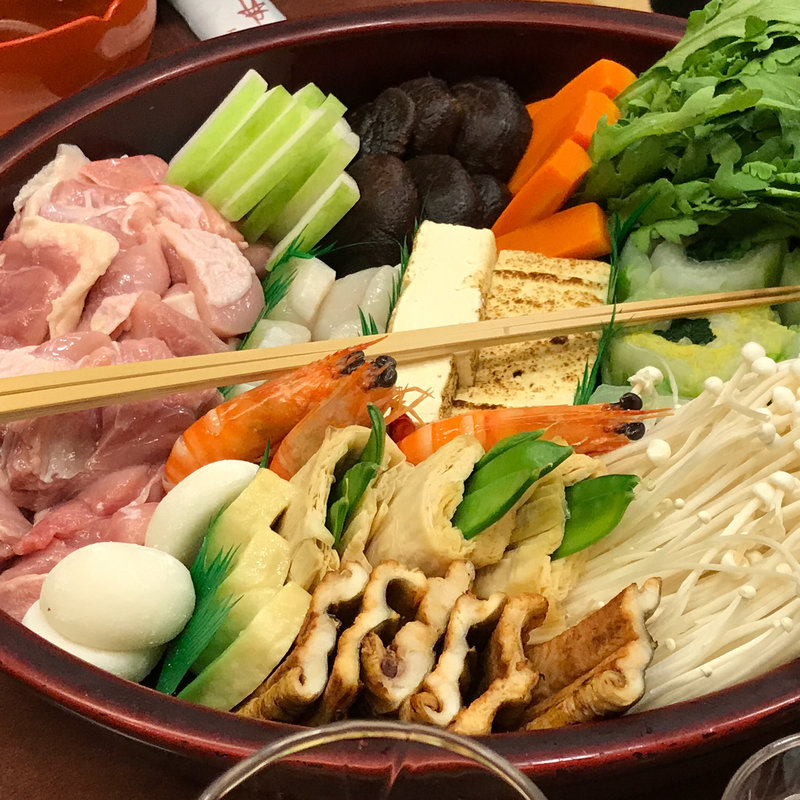 うどん寄せ鍋 花コース(道頓堀今井 本店)