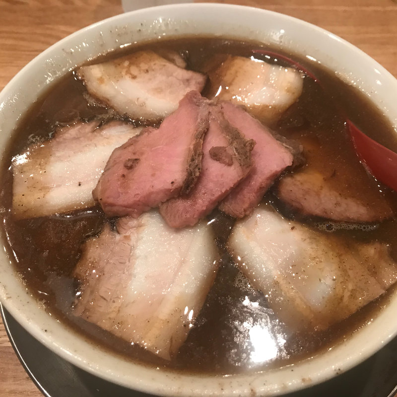 肉そば 煮干し(麺や 七彩 八丁堀店)