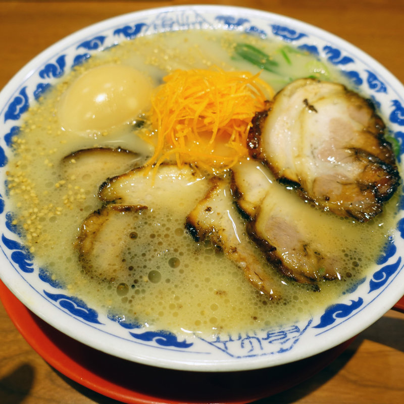 ちゃあしゅうめん+とろ玉(九州らーめん亀王 道頓堀店)