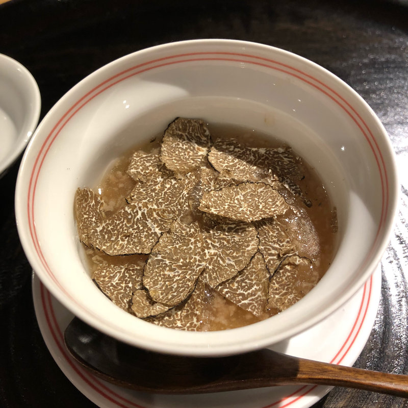 茶碗蒸し(西中洲 鴨会席 馬鸞)