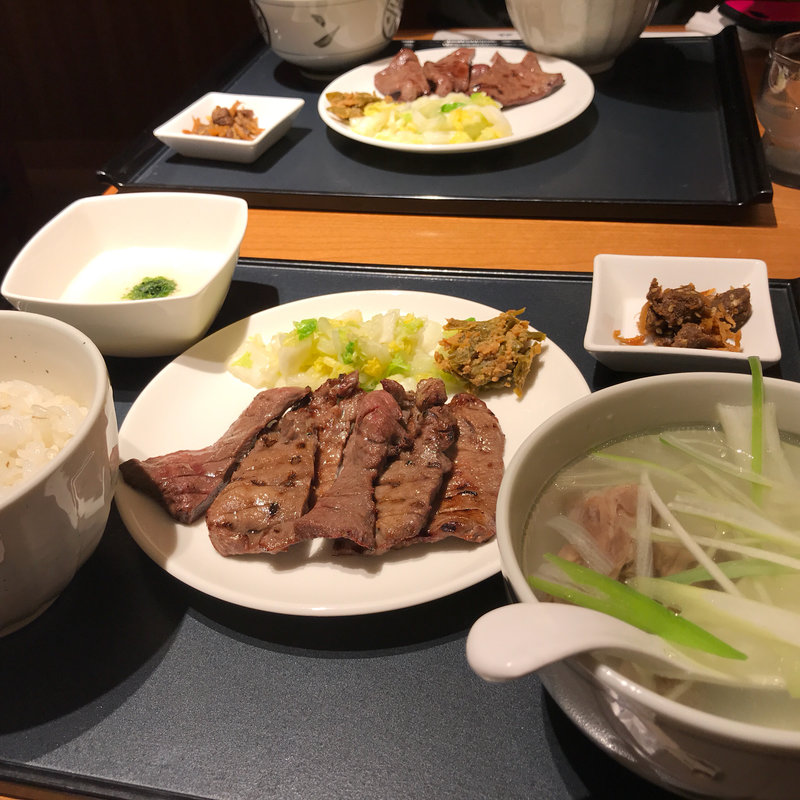 Aセット牛たん焼（塩）とろろセット(杜の都 太助 日本橋店 )