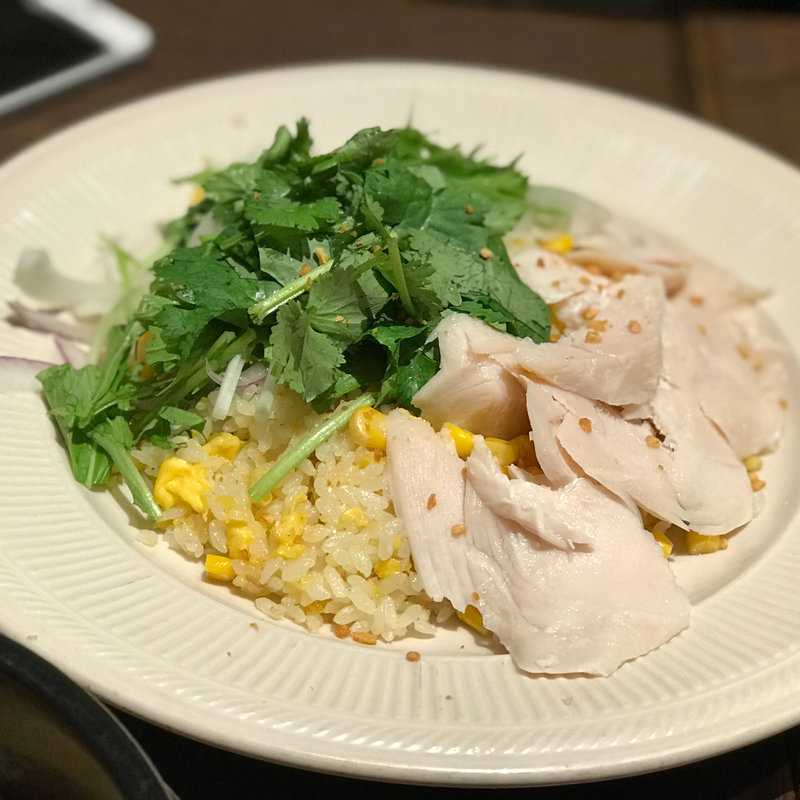 チキンライス風シンガポール炒飯