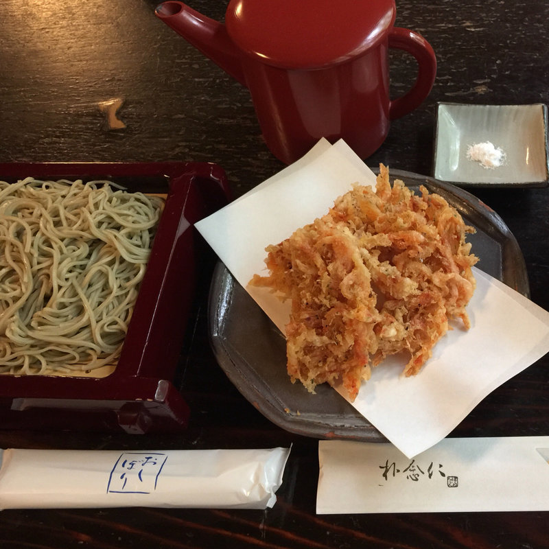 天せいろ蕎麦(朴念仁 （ぼくねんじん）)