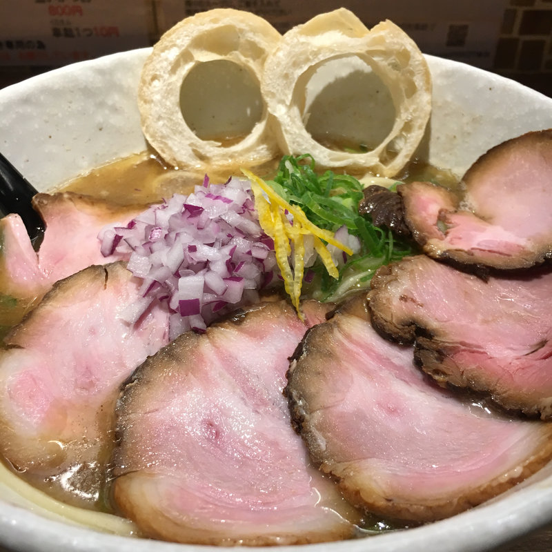 追いがつお塩らーめん(肉増し)(らーめん専門 和心 武庫之荘店)
