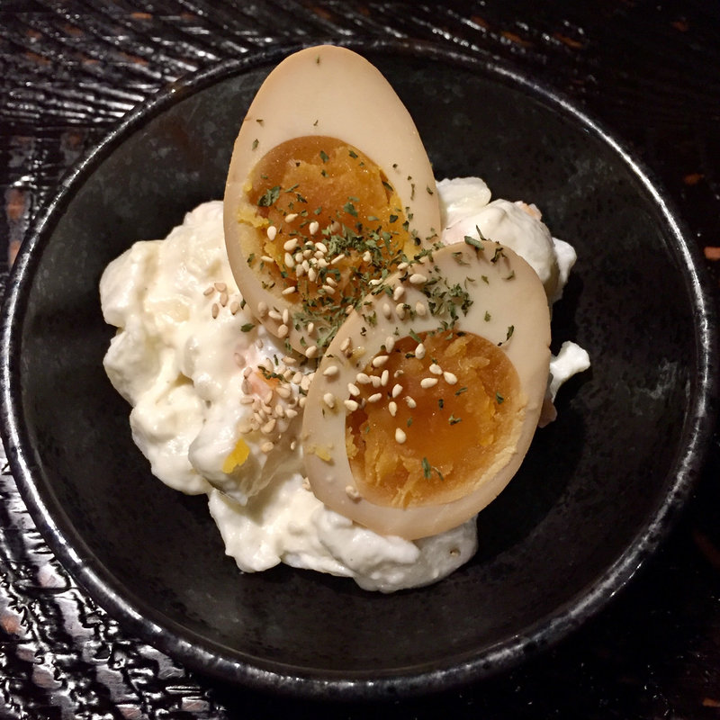 煮卵入りポテサラ(博多満月 八丁堀店 )