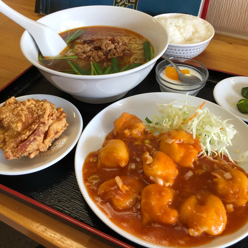 エビチリ定食(シンリュウカク)