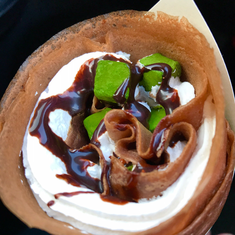 生チョコ抹茶クレープ(チョコレートハウス ココロ瀬高)