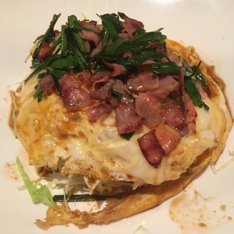 ベーコンニラ玉子とじ(喜人)