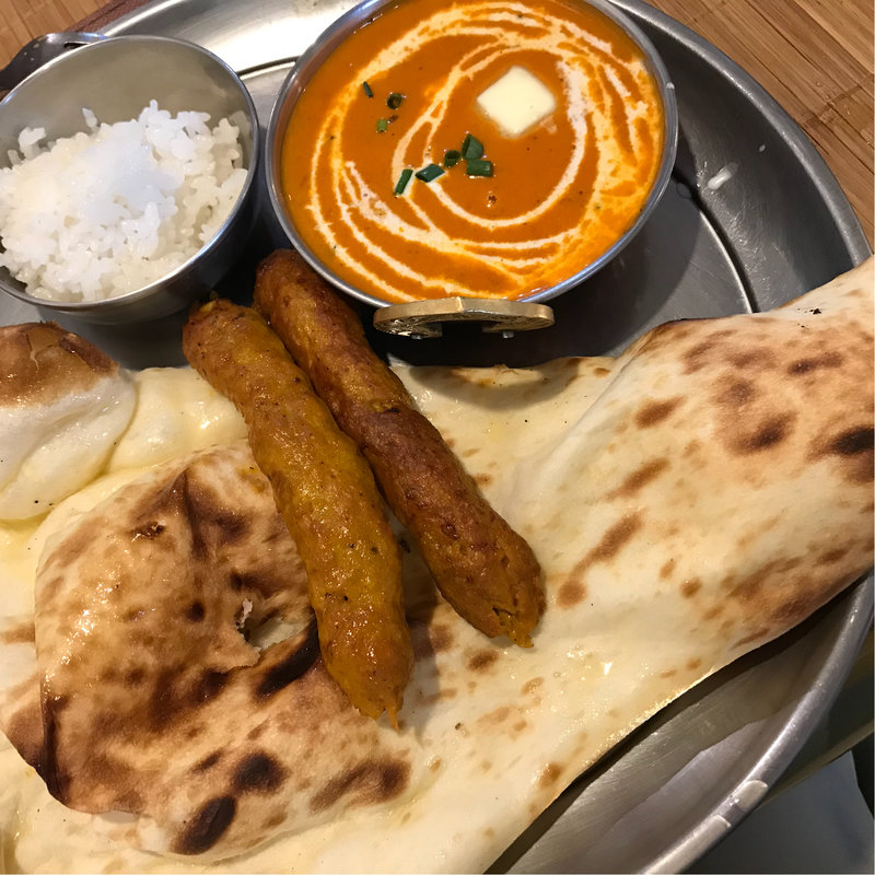 バターチキンカレーのランチ(ナマステ タージマハル 長岡京店 （Namaste Taj Mahal）)