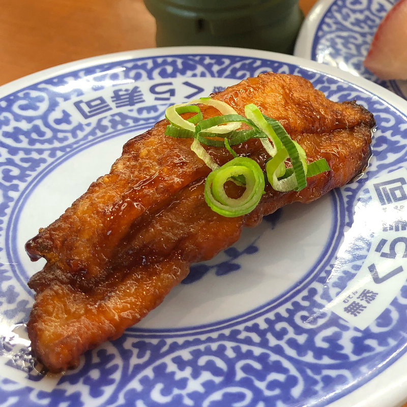 サーモン蒲焼一貫(くら寿司 東貝塚店)