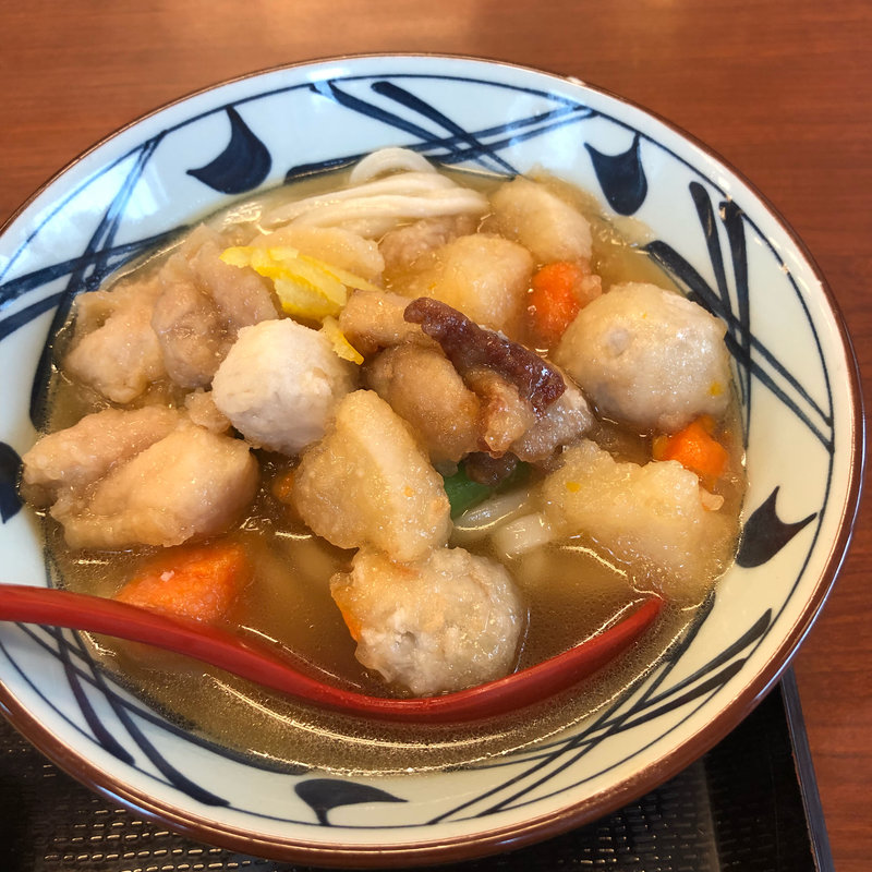 ごろごろ野菜の揚げだしうどん(丸亀製麺 熊取店 )