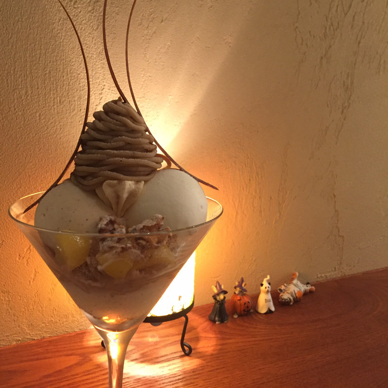 モンブランパフェ(ジェラート専門店 ＳＵＧＩＴＯＲＡ)